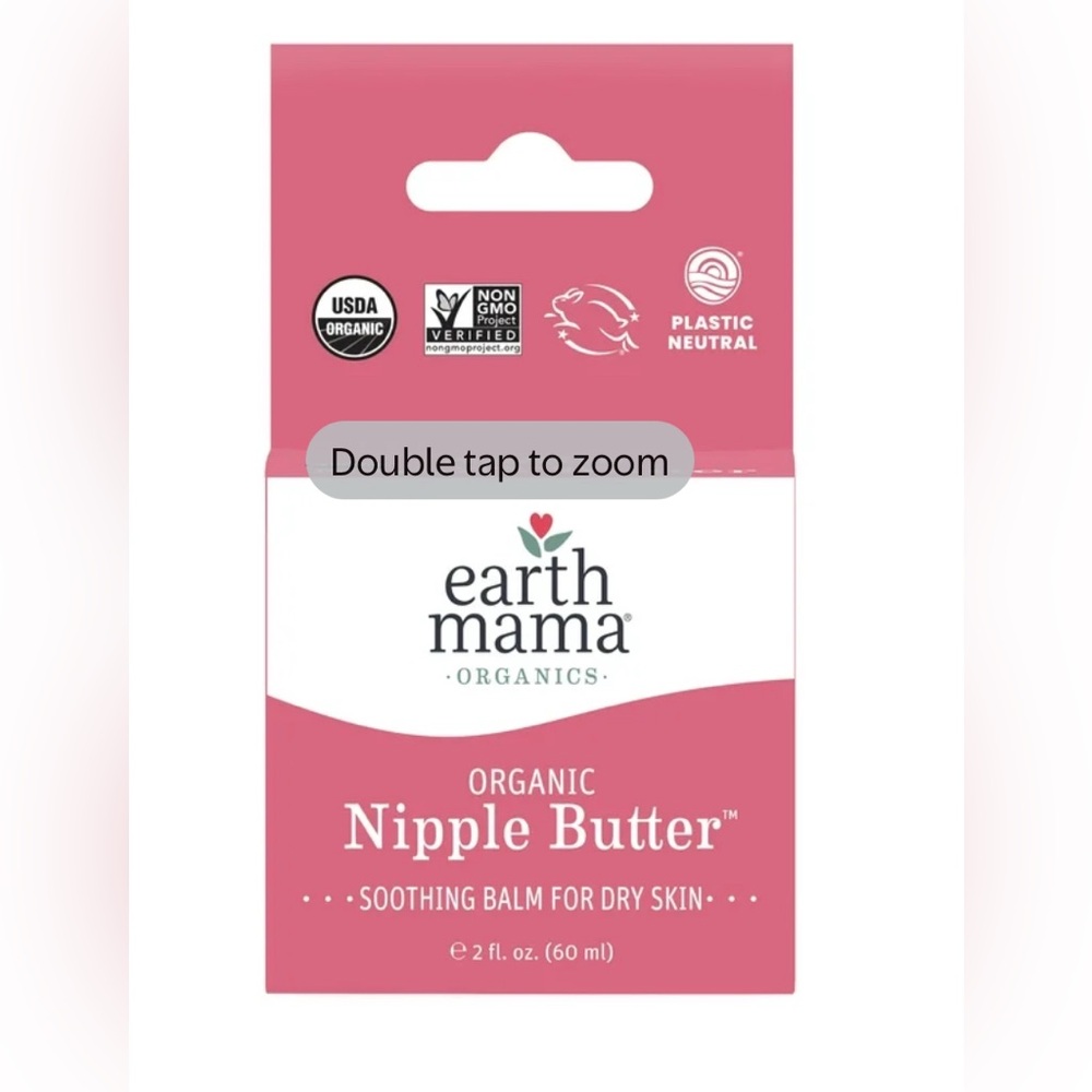 Earth Mama | Organic Nipple Butter | Safe Soothing Balm Vegan Hippie Baby Shower